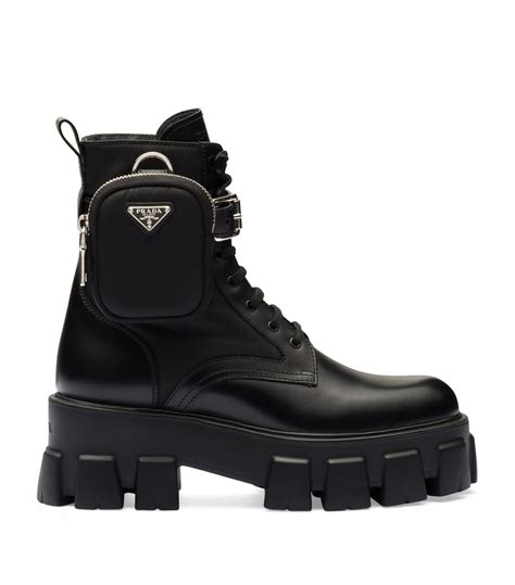 Prada monolith boots women's